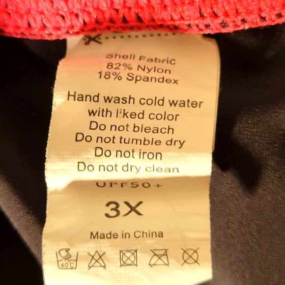 Rash Guard Short Sleeve 3x Swim Shirt - Picture 9 of 11